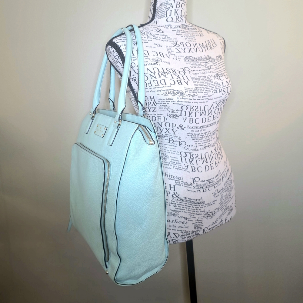 KATE SPADE FERNROSE BAXTER STREET TOTE HANDBAG - MINT GREEN
